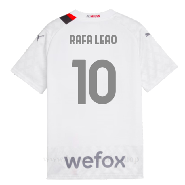 Billige Fotballdrakter AC Milan RAFA LEAO #10 Borte Draktsett 2023-2024