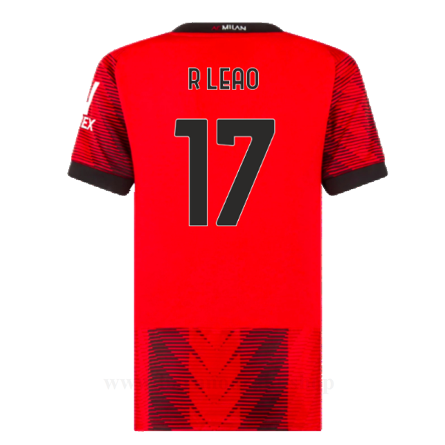 Billige Fotballdrakter AC Milan R LEAO #17 Hjemme Draktsett 2023-2024