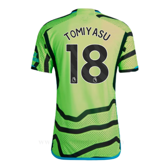 Billige Fotballdrakter Arsenal TOMIYASU #18 Borte Draktsett 2023-2024