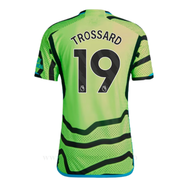 Billige Fotballdrakter Arsenal TROSSARD #19 Borte Draktsett 2023-2024