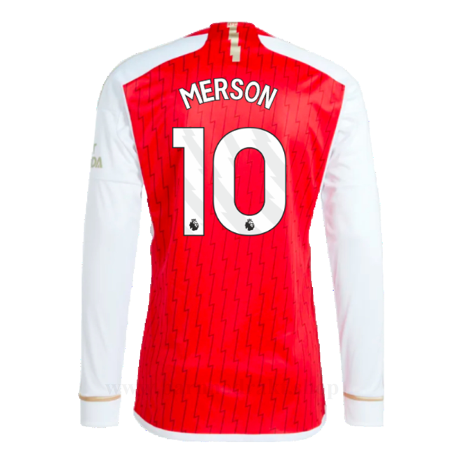 Billige Fotballdrakter Arsenal MERSON #10 Hjemme Draktsett Langermet 2023-2024