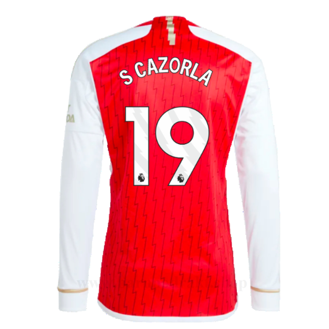 Billige Fotballdrakter Arsenal S CAZORLA #19 Hjemme Draktsett Langermet 2023-2024