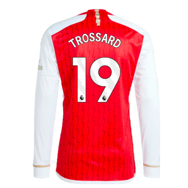 Billige Fotballdrakter Arsenal TROSSARD #19 Hjemme Draktsett Langermet 2023-2024