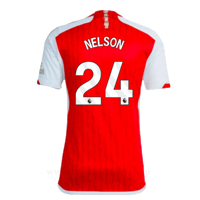 Billige Fotballdrakter Arsenal NELSON #24 Hjemme Draktsett 2023-2024