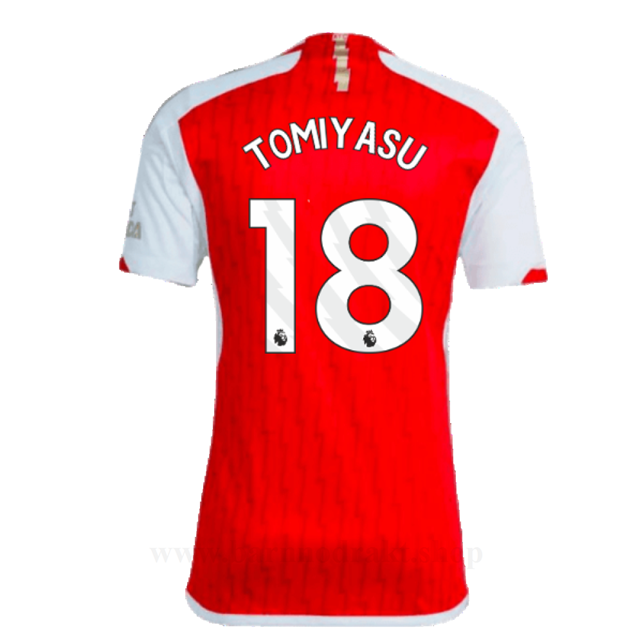 Billige Fotballdrakter Arsenal TOMIYASU #18 Hjemme Draktsett 2023-2024