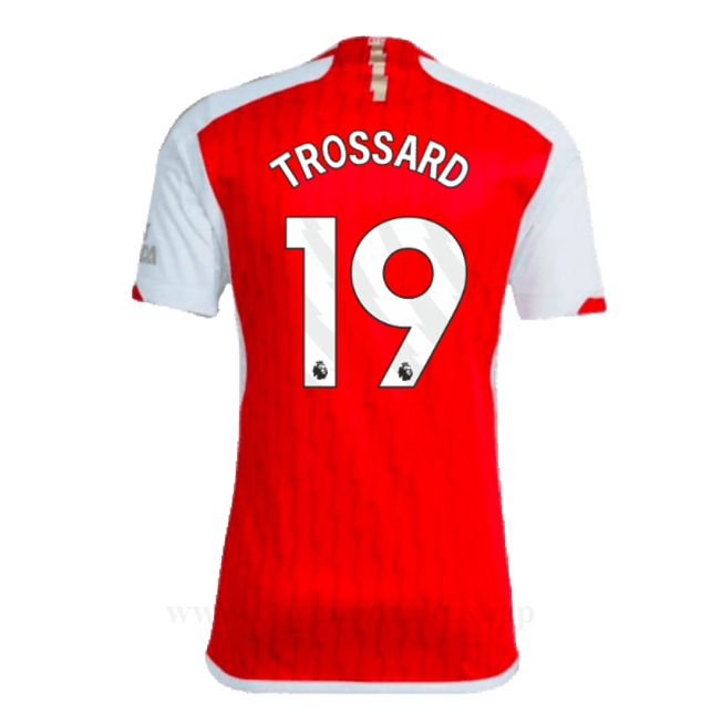 Billige Fotballdrakter Arsenal TROSSARD #19 Hjemme Draktsett 2023-2024