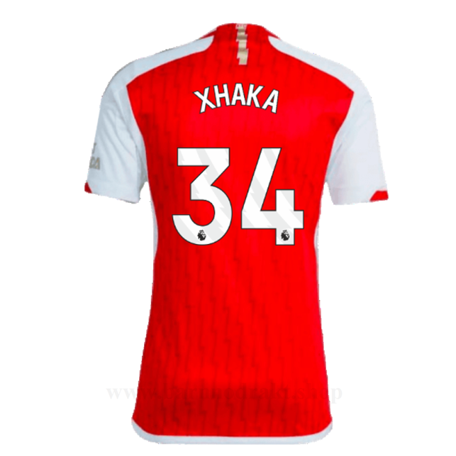 Billige Fotballdrakter Arsenal XHAKA #34 Hjemme Draktsett 2023-2024