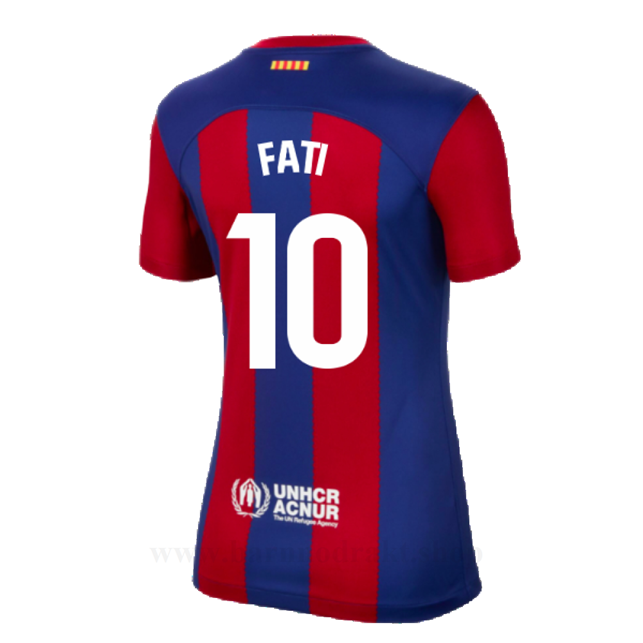 Billige Fotballdrakter FC Barcelona Dame FATI #10 Hjemme Draktsett 2023-2024