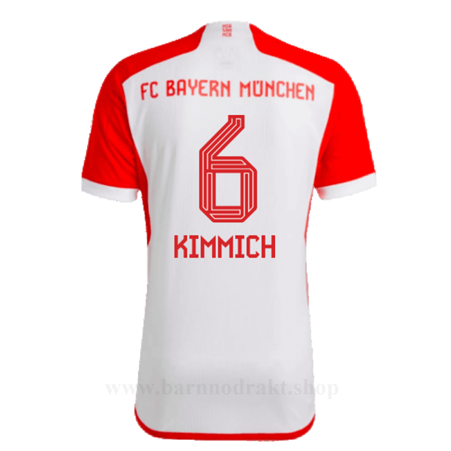 Billige Fotballdrakter FC Bayern München KIMMICH #6 Hjemme Draktsett 2023-2024