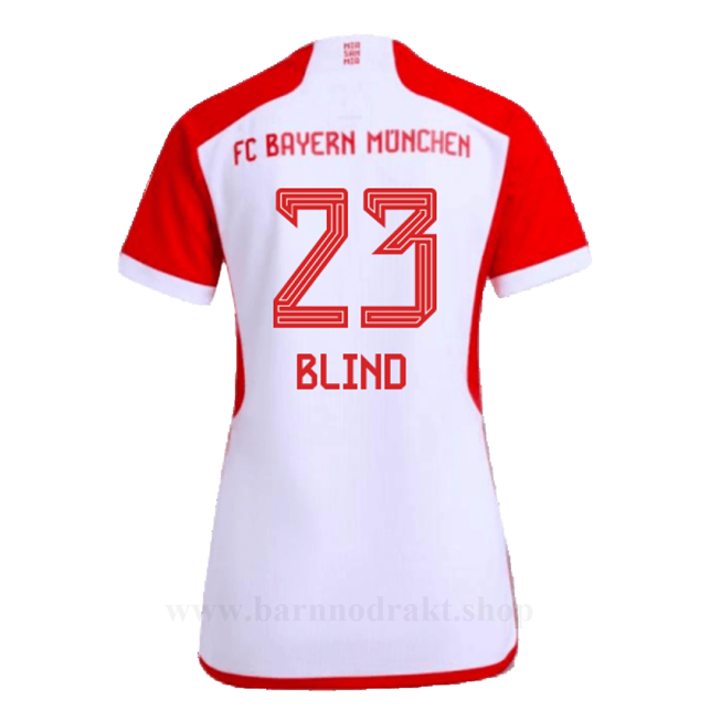 Billige Fotballdrakter FC Bayern München Dame BLIND #23 Hjemme Draktsett 2023-2024