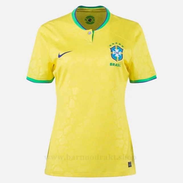 Billige Fotballdrakter Brasil Dame Hjemme Draktsett VM 2022