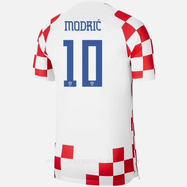 Billige Fotballdrakter Kroatia MODRIC #10 Hjemme Draktsett VM 2022