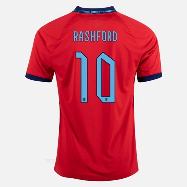 Billige Fotballdrakter England RASHFORD #10 Borte Draktsett VM 2022