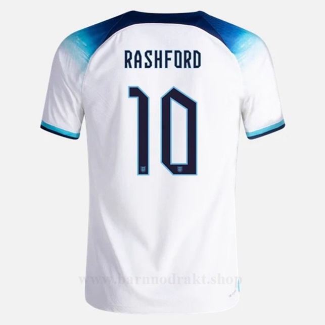 Billige Fotballdrakter England RASHFORD #10 Hjemme Draktsett VM 2022
