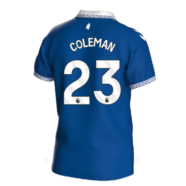 Billige Fotballdrakter Everton COLEMAN #23 Hjemme Draktsett 2023-2024
