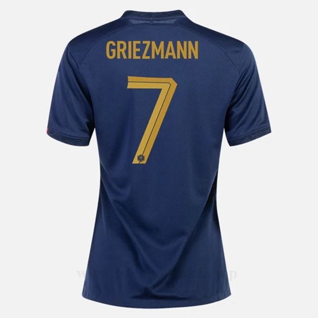 Billige Fotballdrakter Frankrike Dame GRIEZMANN #7 Hjemme Draktsett VM 2022