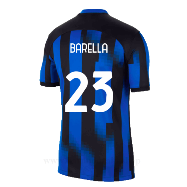 Billige Fotballdrakter Inter Milan BARELLA #23 Hjemme Draktsett 2023-2024
