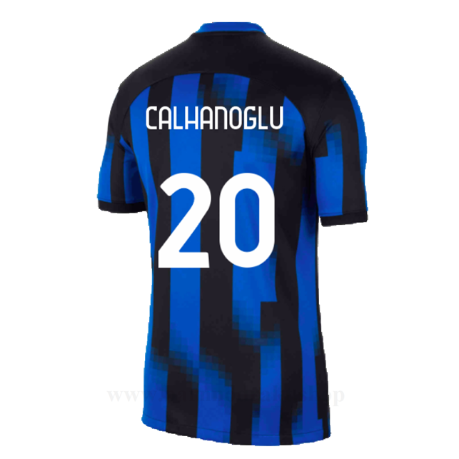 Billige Fotballdrakter Inter Milan CALHANOGLU #20 Hjemme Draktsett 2023-2024