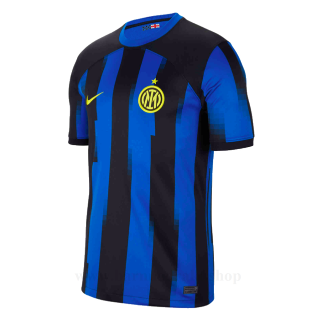 nicebeauty Draktsett Inter Milan med eget navn,lag din Billige Fotballdrakter Inter Milan VIERI #32 Hjemme Draktsett 2023-2024 leveringstid