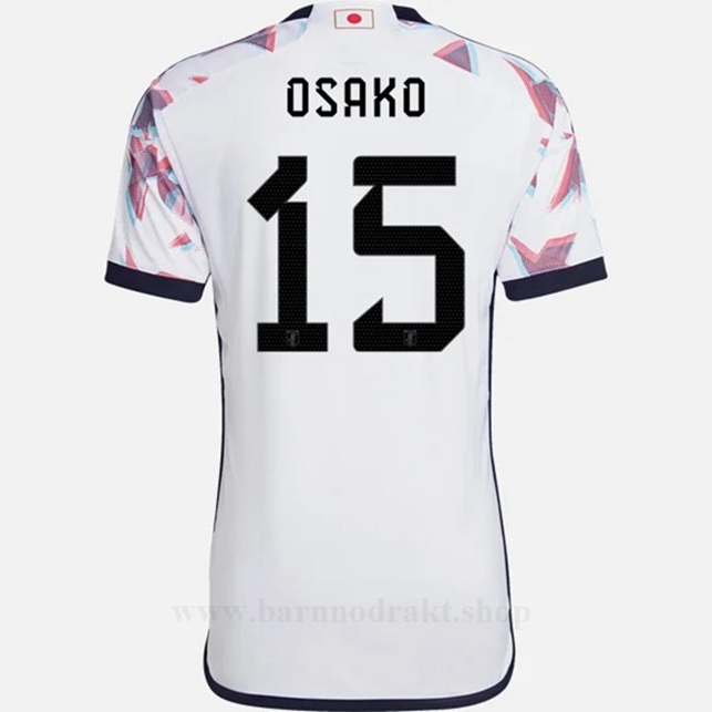 Billige Fotballdrakter Japan OSAKO #15 Borte Draktsett VM 2022