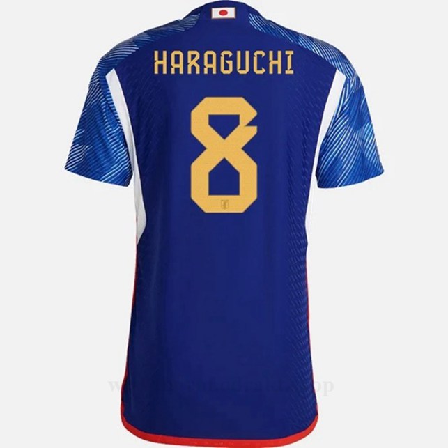 Billige Fotballdrakter Japan HARAGUCHI #8 Hjemme Draktsett VM 2022