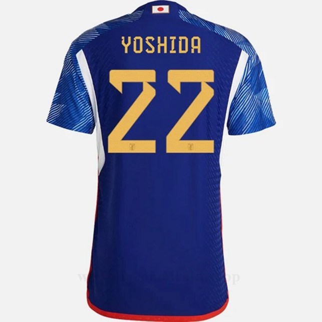 Billige Fotballdrakter Japan YOSHIDR #22 Hjemme Draktsett VM 2022