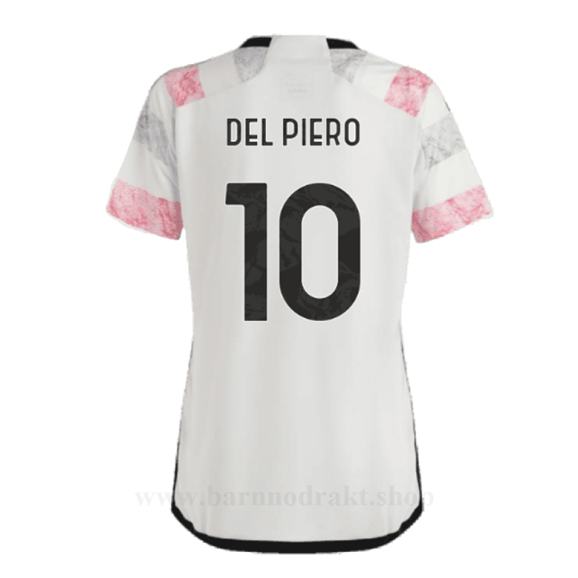 Billige Fotballdrakter Juventus Dame DEL PIERO #10 Borte Draktsett 2023-2024