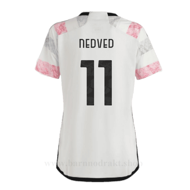 Billige Fotballdrakter Juventus Dame NEDVED #11 Borte Draktsett 2023-2024