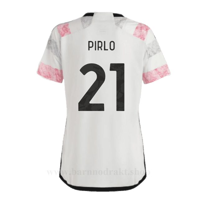 Billige Fotballdrakter Juventus Dame PIRLO #21 Borte Draktsett 2023-2024