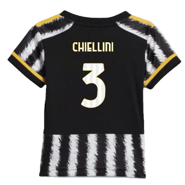 Billige Fotballdrakter Juventus Barn CHIELLINI #3 Hjemme Draktsett 2023-2024