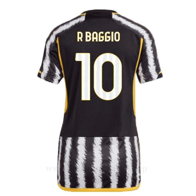 Billige Fotballdrakter Juventus Dame R BAGGIO #10 Hjemme Draktsett 2023-2024
