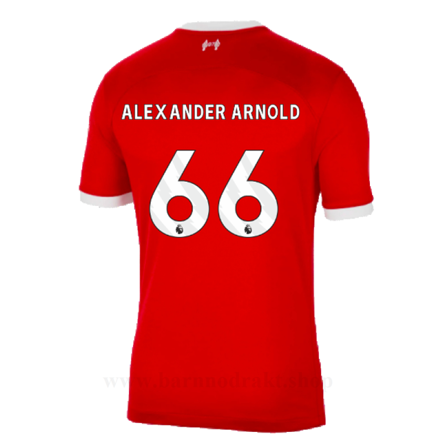 Billige Fotballdrakter Liverpool ALEXANDER ARNOLD #66 Hjemme Draktsett 2023-2024