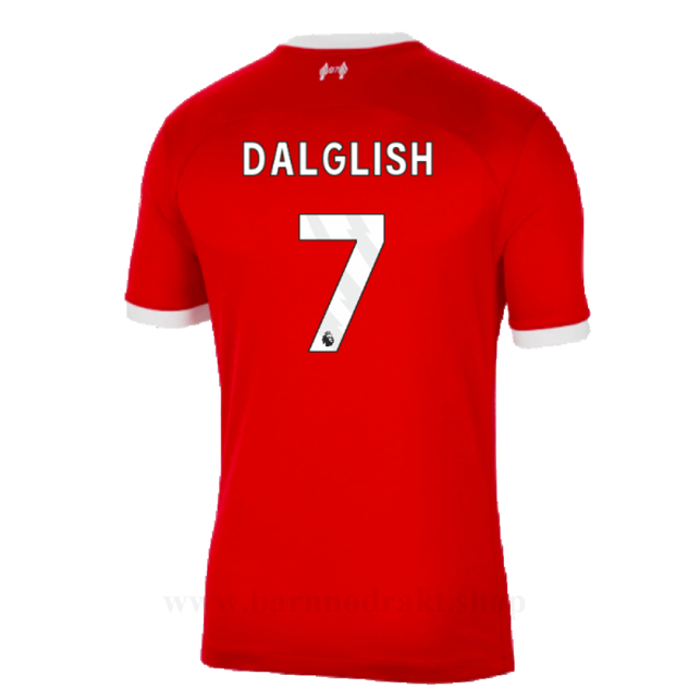 Billige Fotballdrakter Liverpool DALGLISH #7 Hjemme Draktsett 2023-2024