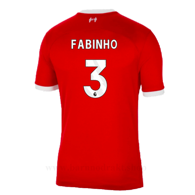 Billige Fotballdrakter Liverpool FABINHO #3 Hjemme Draktsett 2023-2024