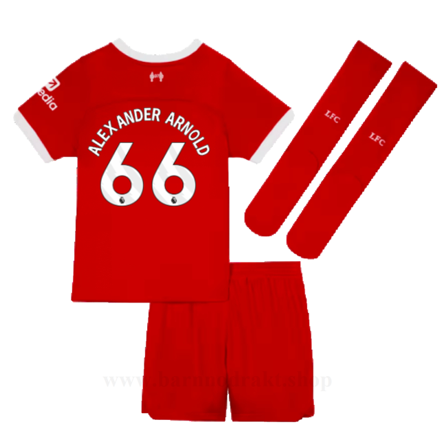 Billige Fotballdrakter Liverpool Barn ALEXANDER ARNOLD #66 Hjemme Draktsett 2023-2024