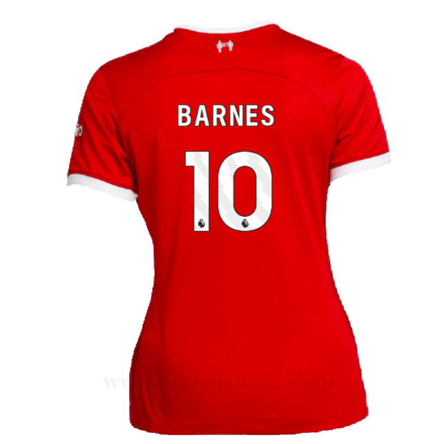 Billige Fotballdrakter Liverpool Dame BARNES #10 Hjemme Draktsett 2023-2024