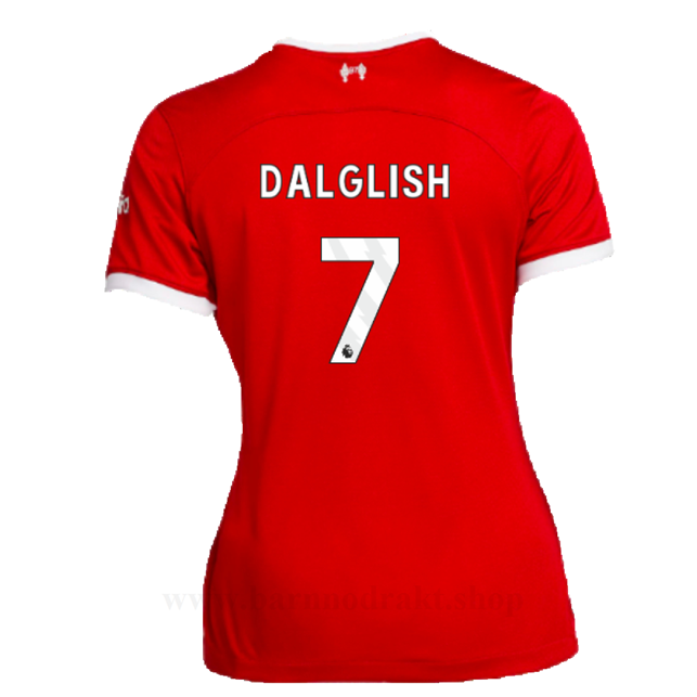 Billige Fotballdrakter Liverpool Dame DALGLISH #7 Hjemme Draktsett 2023-2024