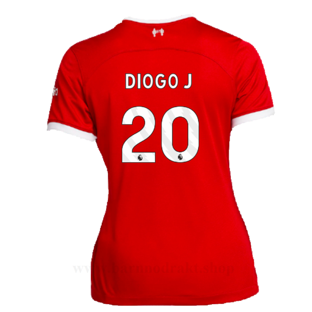 Billige Fotballdrakter Liverpool Dame DIOGO J #20 Hjemme Draktsett 2023-2024