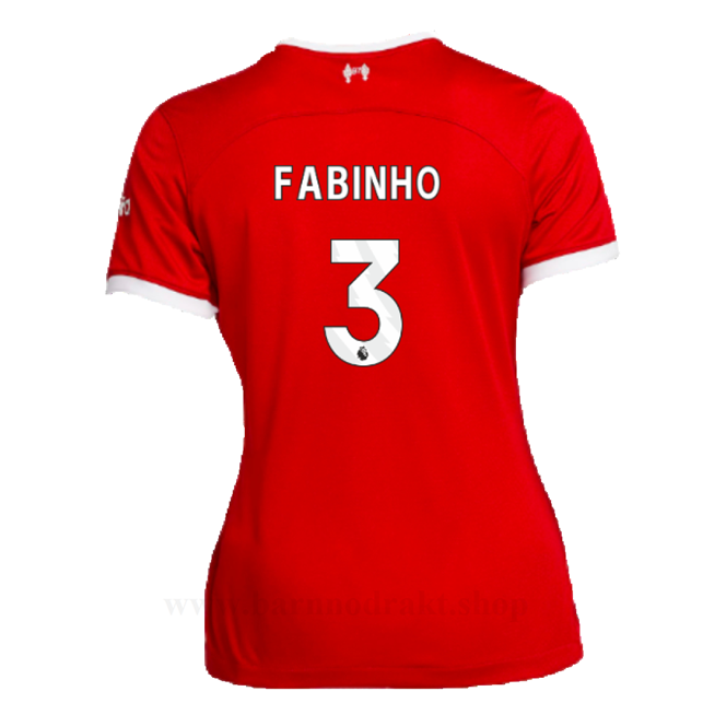 Billige Fotballdrakter Liverpool Dame FABINHO #3 Hjemme Draktsett 2023-2024