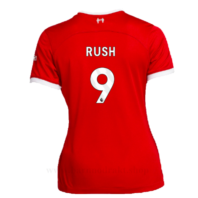 Billige Fotballdrakter Liverpool Dame RUSH #9 Hjemme Draktsett 2023-2024