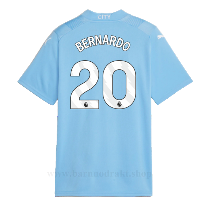 Billige Fotballdrakter Manchester City BERNARDO #20 Hjemme Draktsett 2023-2024