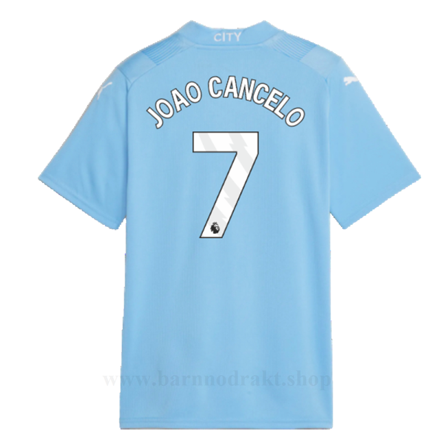 Billige Fotballdrakter Manchester City JOAO CANCELO #7 Hjemme Draktsett 2023-2024