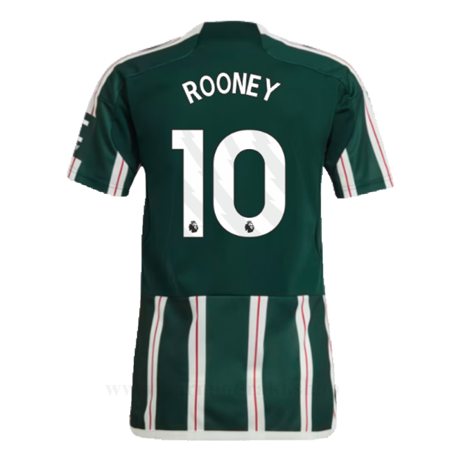 Billige Fotballdrakter Manchester United ROONEY #10 Borte Draktsett 2023-2024