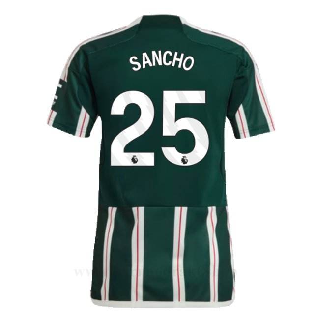 Billige Fotballdrakter Manchester United SANCHO #25 Borte Draktsett 2023-2024