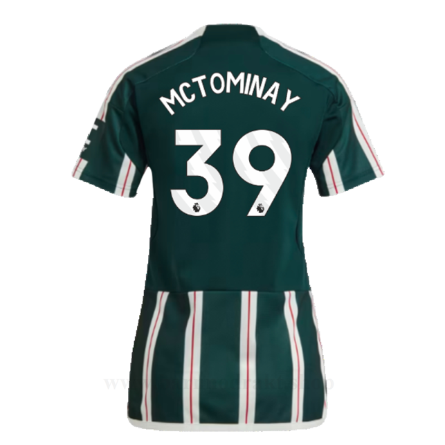 Billige Fotballdrakter Manchester United Dame MCTOMINAY #39 Borte Draktsett 2023-2024