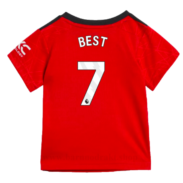 Billige Fotballdrakter Manchester United Barn BEST #7 Hjemme Draktsett 2023-2024