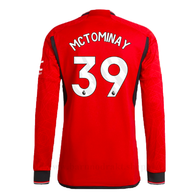 Billige Fotballdrakter Manchester United MCTOMINAY #39 Hjemme Draktsett Langermet 2023-2024