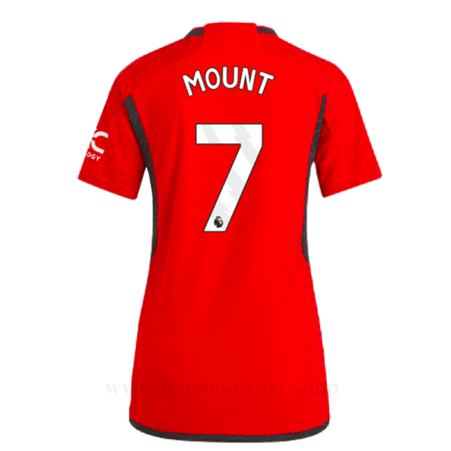 Billige Fotballdrakter Manchester United Dame MOUNT #7 Hjemme Draktsett 2023-2024