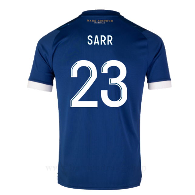 Billige Fotballdrakter Olympique de Marseille SARR #23 Borte Draktsett 2023-2024