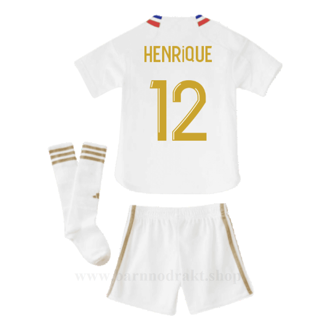 Billige Fotballdrakter Olympique Lyonnais Barn HENRIQUE #12 Hjemme Draktsett 2023-2024
